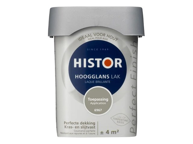 4x lak hoogglans histor, perfect finish, toepassing, 250 ml - afbeelding 2 van  2