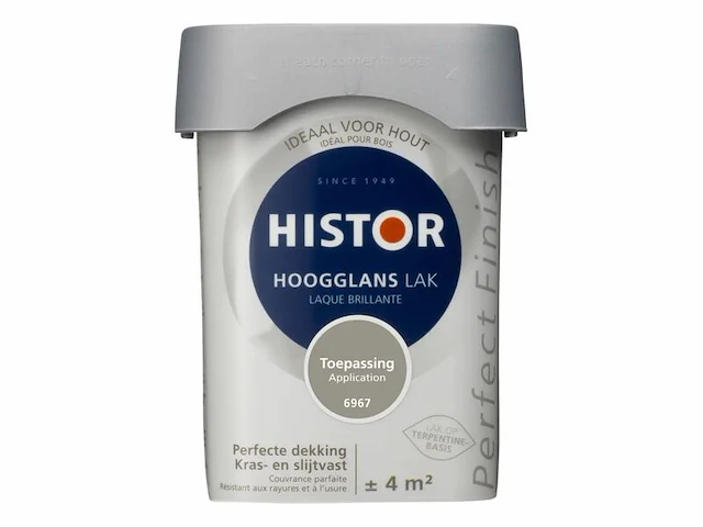 4x lak hoogglans, histor, perfect finish, toepassing, 250 ml - afbeelding 2 van  2