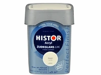 4x lak waterbasis zijdeglans histor, perfect finish, ivoor, 750 ml - afbeelding 2 van  2