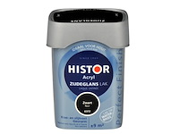 4x lak zijdeglans 750 ml histor, perfect finish, zwart - afbeelding 2 van  2