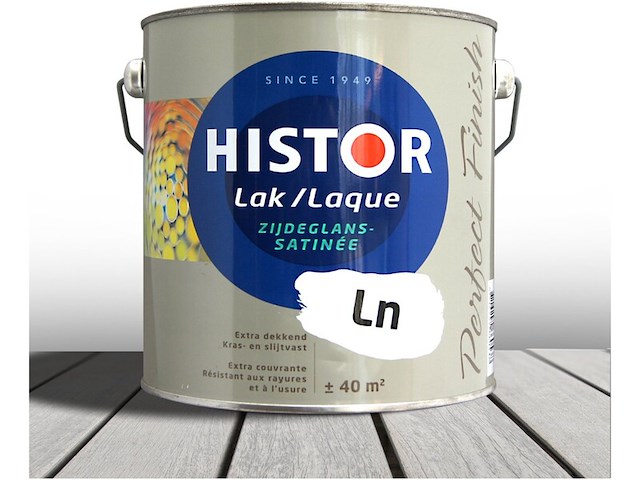 4x lak zijdeglans histor, ln, 40m² - afbeelding 1 van  2