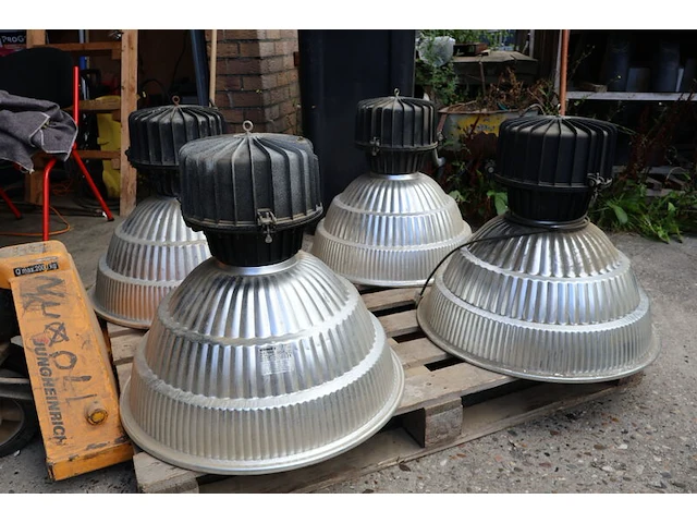 4x lamp, industrieel, grijs / chroom - afbeelding 2 van  7