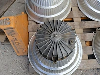 4x lamp, industrieel, grijs / chroom - afbeelding 4 van  7
