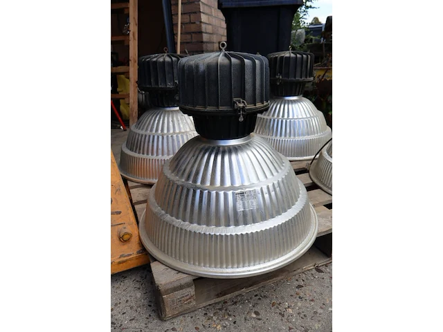 4x lamp, industrieel, grijs / chroom - afbeelding 5 van  7