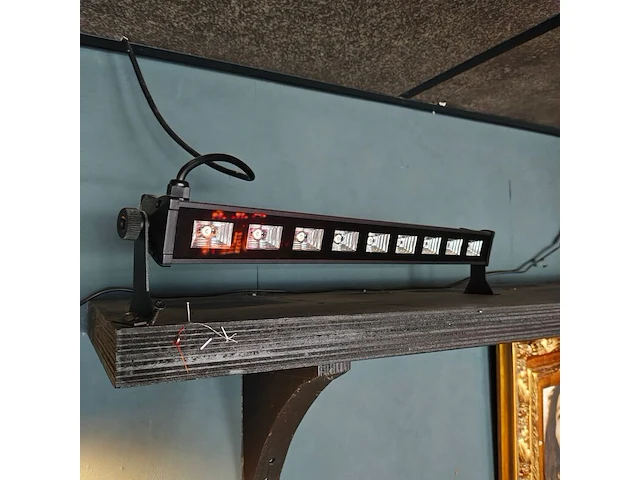 4x led blacklight lampen met 3 discolampen, ibiza, zwart - afbeelding 2 van  5