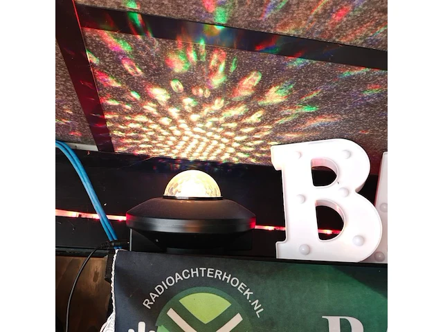 4x led blacklight lampen met 3 discolampen, ibiza, zwart - afbeelding 5 van  5