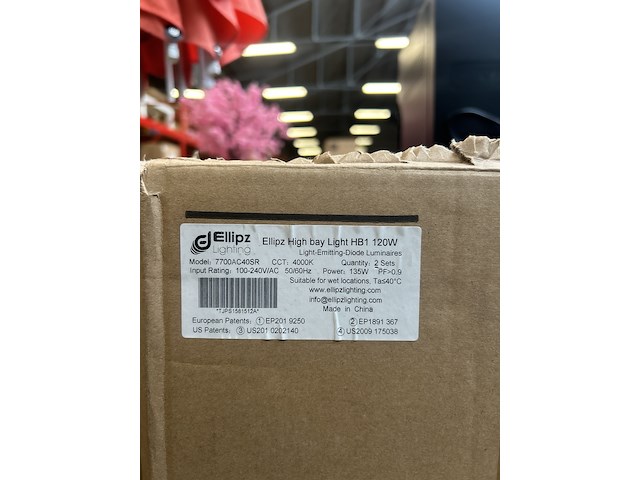 4x led high bay ufo lamp ellipz lighting - afbeelding 5 van  5