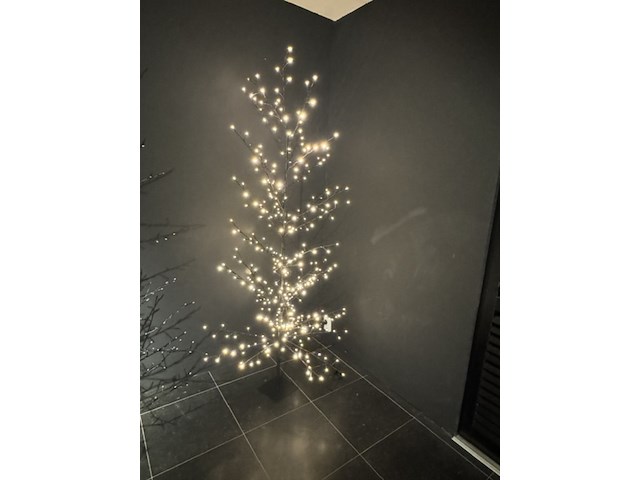 4x led kerstboom, zwart - afbeelding 1 van  3