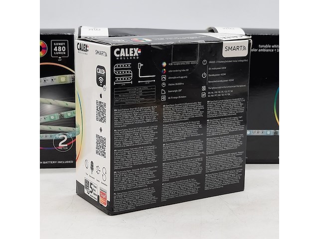 4x ledstrip, calex, smart multi color led strip - afbeelding 4 van  5