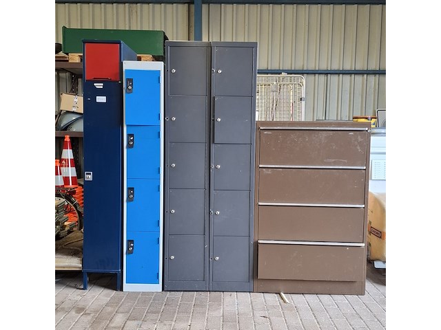 4x lockerkast en 1x ladenkast - afbeelding 1 van  16