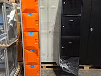 4x lockerkast, o.a. scheeres