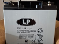 4x lood-zuur accu 12v22ah lp, ev12-22