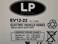 4x lood-zuur accu 12v22ah lp, ev12-22 - afbeelding 2 van  3