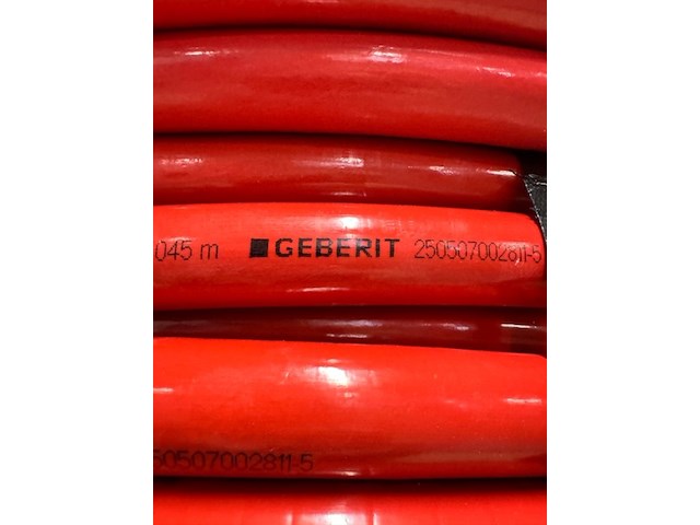 4x meerlagenbuis, geberit flowfit, rood, geisoleerd - afbeelding 2 van  5