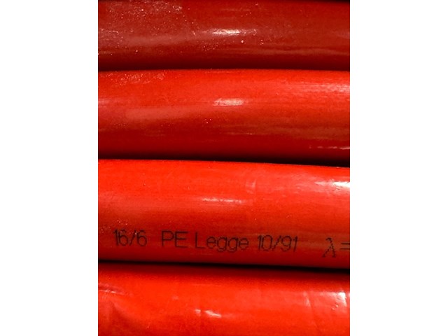 4x meerlagenbuis, geberit flowfit, rood, geisoleerd - afbeelding 5 van  5