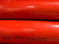 4x meerlagenbuis, geberit flowfit, rood, geisoleerd - afbeelding 5 van  5