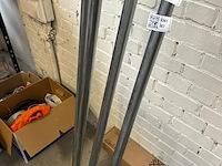 4x metalen ladingstangen met hendel- en ratelsysteem - afbeelding 4 van  7