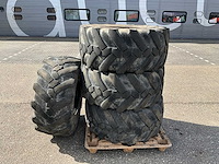 4x michelin 445/70 r19.5 xf band met velg - afbeelding 2 van  7