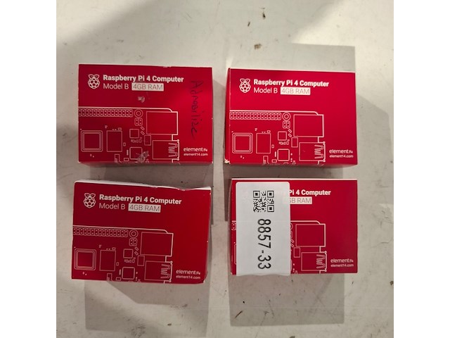 4x mini computer 4gb, raspberry pi 4, model b - afbeelding 1 van  2