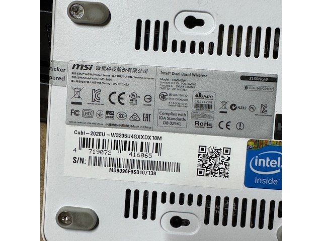 4x minicomputer, msi, as rock en intel nuc - afbeelding 5 van  5