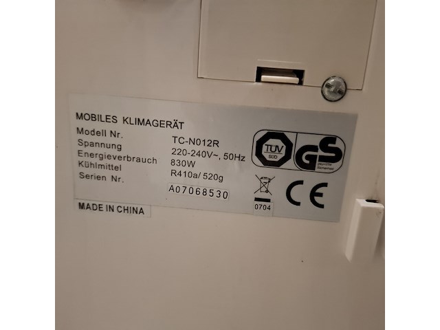 4x mobiele airco, o.a. cosmo - afbeelding 2 van  19