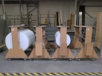 4x mobiele rolhouder - afbeelding 2 van  5