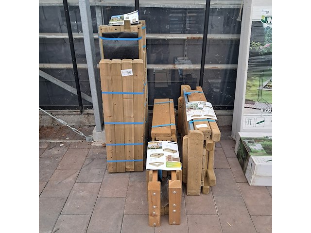 4x moestuin, o.a. talen tools - afbeelding 1 van  10