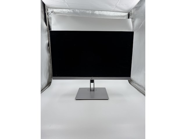 4x monitor – 24” full hd ips, hp, e243, zwart, 2017-2018 - afbeelding 1 van  7