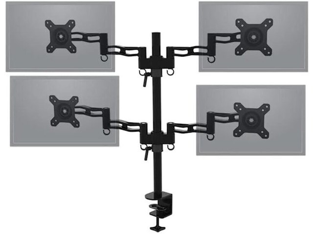 4x monitor arm 4 schermen, sam creative, braaa000006 - afbeelding 1 van  4