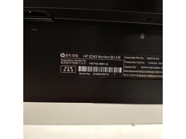 4x monitor hp, e243, 2019 - afbeelding 8 van  18