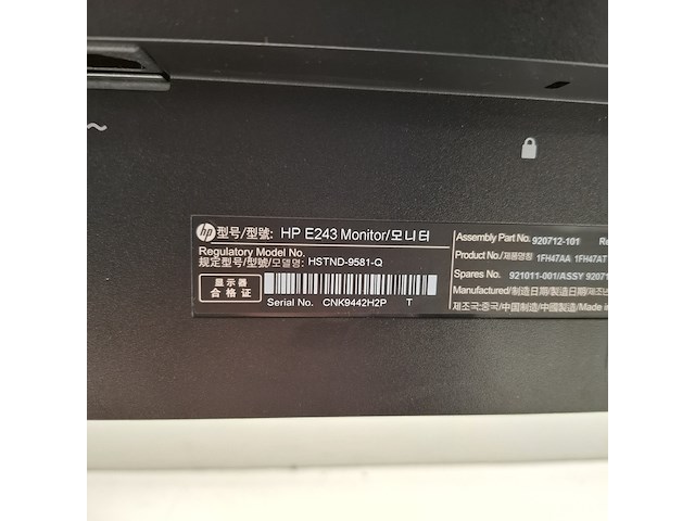 4x monitor hp, e243, 2019 - afbeelding 13 van  18