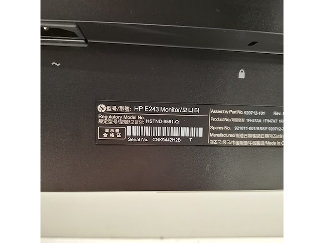 4x monitor hp, e243, 2019 - afbeelding 8 van  18