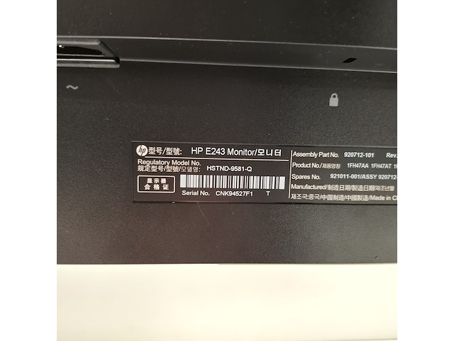 4x monitor hp, e243, 2019 - afbeelding 13 van  18