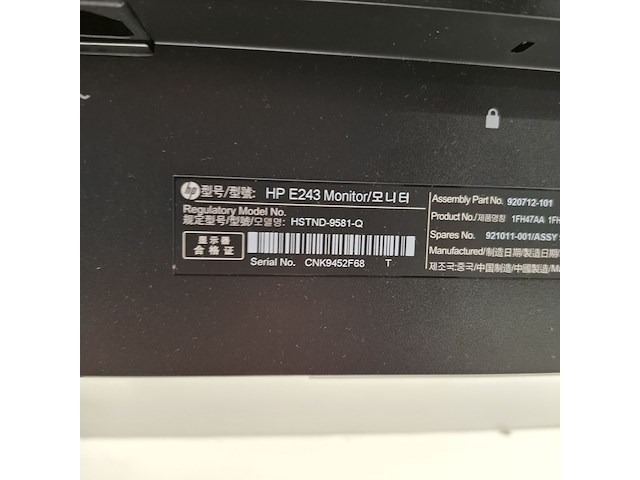 4x monitor hp, e243, 2019 - afbeelding 16 van  17