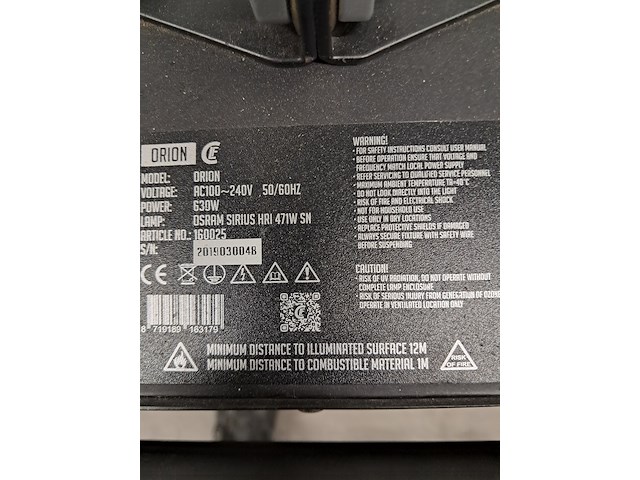 4x movinghead, clf, orion - afbeelding 6 van  14