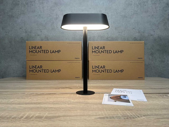 4x muuto linear mounted - design bureaulamp - ongebruikt - afbeelding 4 van  11