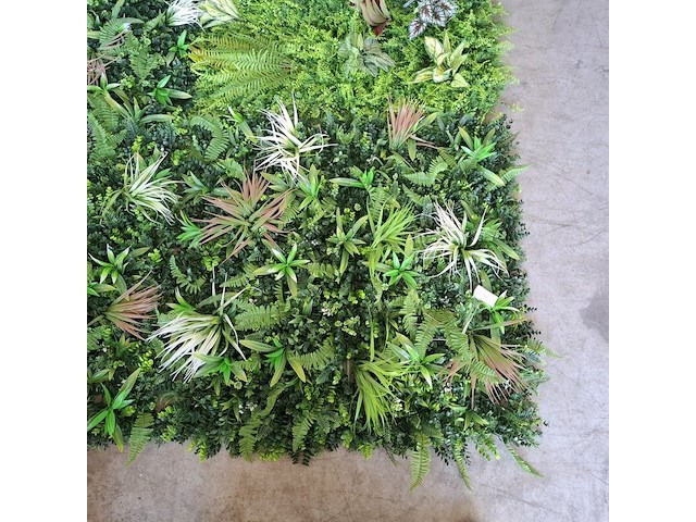 4x net muurdecoratie kunstplanten (4 m²) - afbeelding 2 van  6