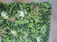 4x net muurdecoratie kunstplanten (4 m²) - afbeelding 3 van  6