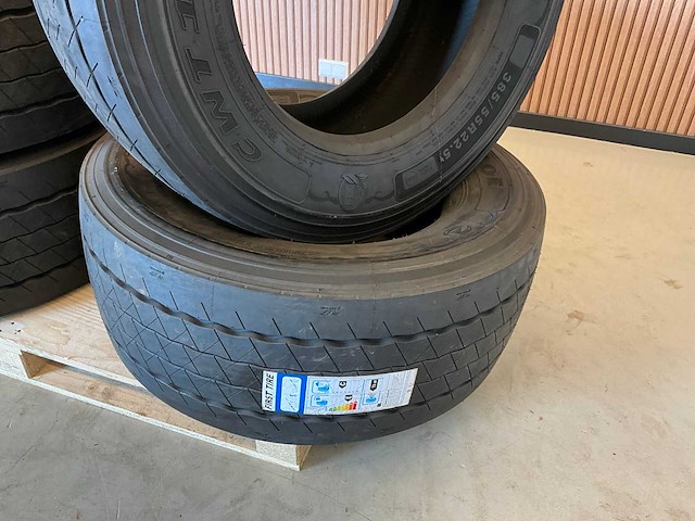 4x ongebruikt first tire 385/55r22.5 vrachtwagenband - afbeelding 7 van  7