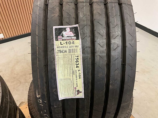 4x ongebruikt hercules 445/45r19.5 vrachtwagenband - afbeelding 3 van  6