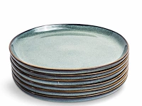 4x ontbijtborden set van 6 stuks – ø21 cm - saliegroen vidi, verde - afbeelding 3 van  10