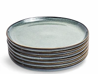 4x ontbijtborden set van 6 stuks – ø21 cm - saliegroen vidi, verde - afbeelding 3 van  10