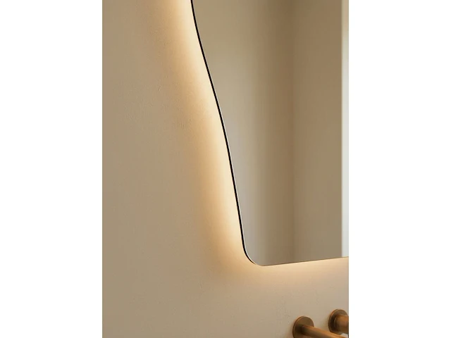 4x organische led badkamerspiegel 140×50 – anti-condens & led verlichting – 3 lichtkleuren vidi, arila - afbeelding 2 van  3
