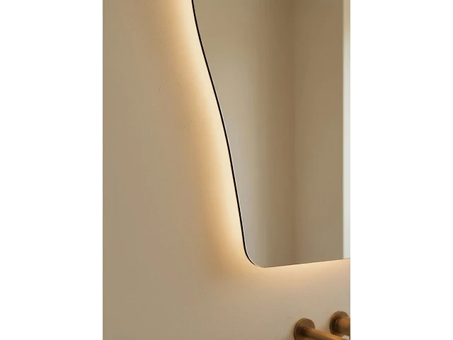 4x organische led badkamerspiegel 140×50 – anti-condens & led verlichting – 3 lichtkleuren vidi, arila - afbeelding 2 van  3