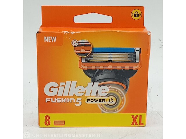 4x pak a 8x scheermes, gillette, fusion 5 power - afbeelding 1 van  9