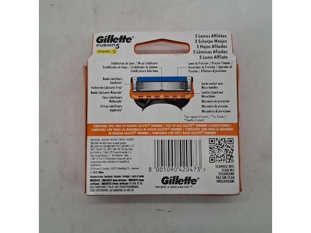 4x pak a 8x scheermes, gillette, fusion 5 power - afbeelding 8 van  9