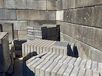 4x pallet betontegels, rasterpatroon - afbeelding 5 van  5