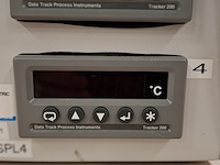 4x panelmeter in behuizing / thermodisplay - afbeelding 4 van  5