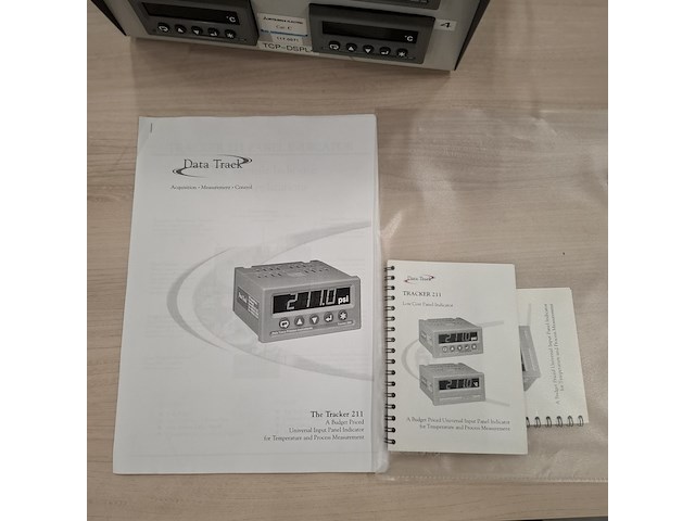 4x panelmeter in behuizing / thermodisplay - afbeelding 5 van  5