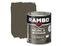 4x pantserbeits meubel interieur mat rambo, vintage, riet groen, 750 ml - afbeelding 1 van  2